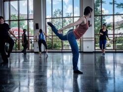 Dancers in a studio at Montclair State